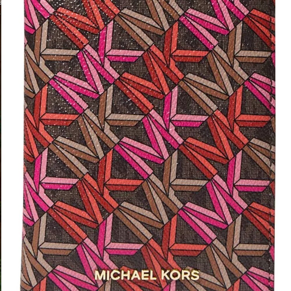 MICHAEL Michael Kors Logo Bedford Medium Travel Passport Wallet